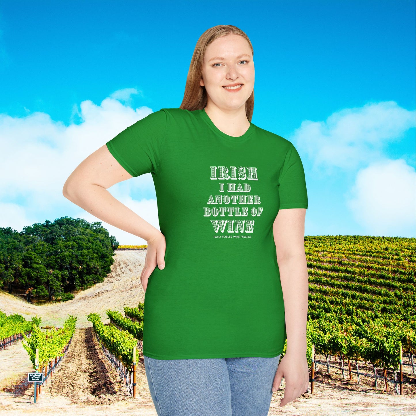 IRISH I Had Another Bottle of Wine Unisex Softstyle T-Shirt