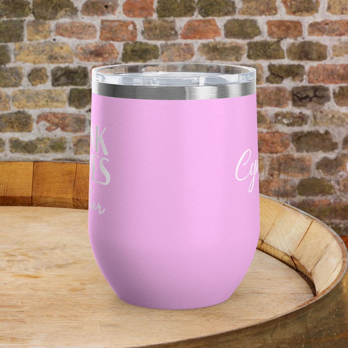 Drunk Wives Matter Personalized 12oz Wine Tumbler