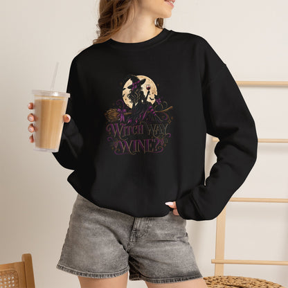 Witch Way To The Wine Sweatshirt