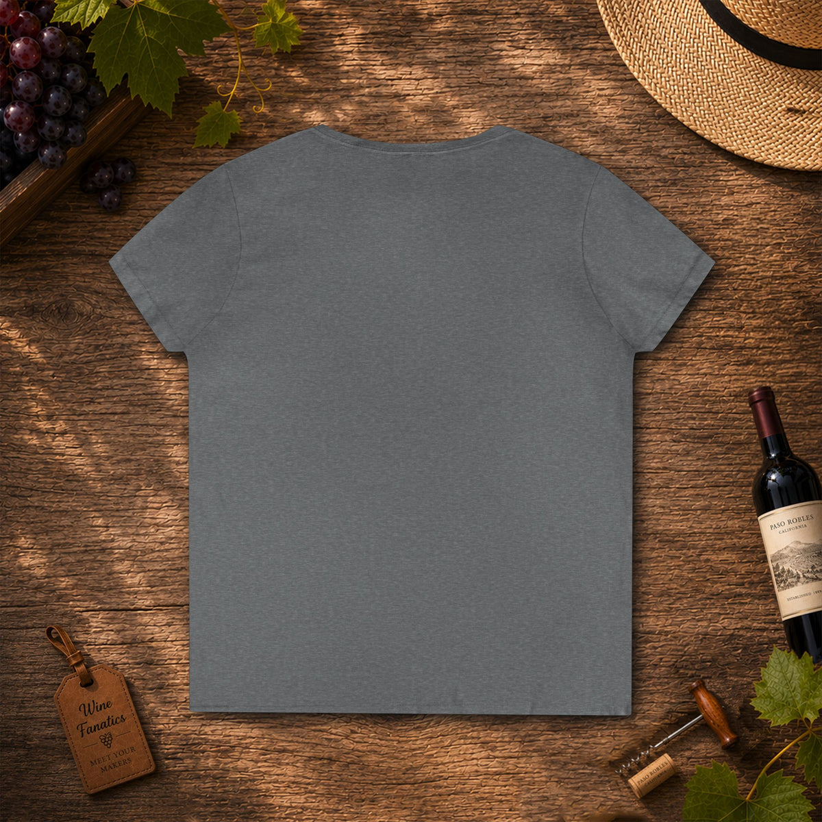 Making Pour Decisions in Temecula, CA Ladies V-Neck Tee