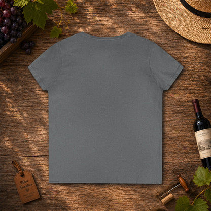 Making Pour Decisions in Temecula, CA Ladies V-Neck Tee