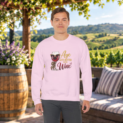Age Gets Better With Wine Sweatshirt