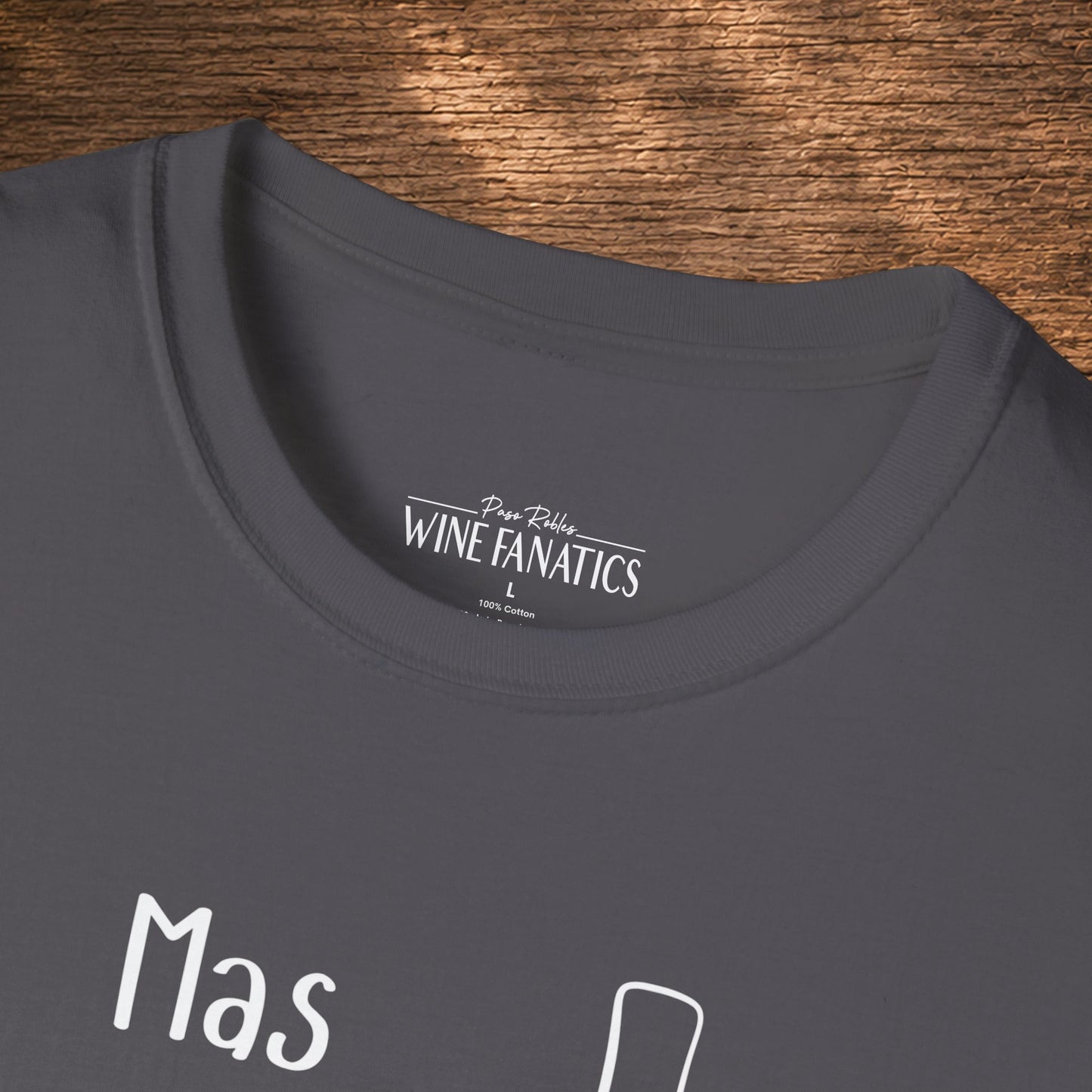 Mas Vino Por Favor Crewneck Tee