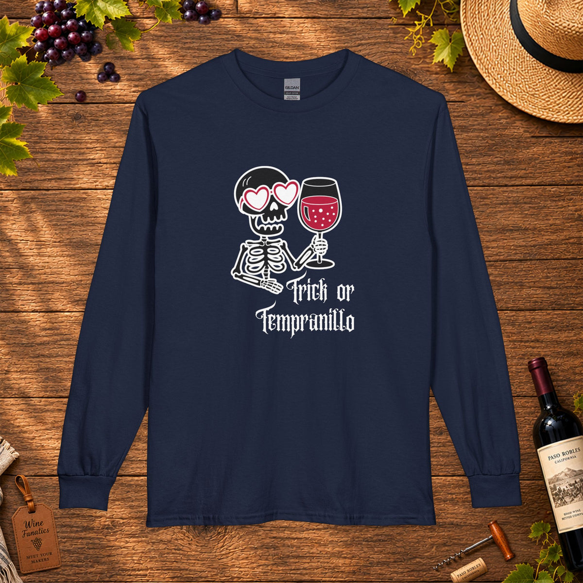 Trick or Tempranillo Long Sleeve T-Shirt
