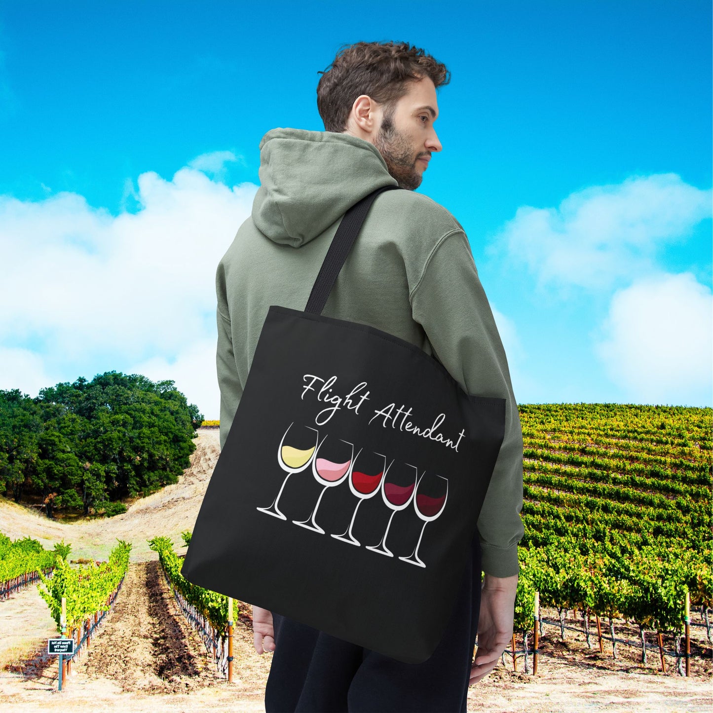 Flight Attendant Personalized Tote Bag