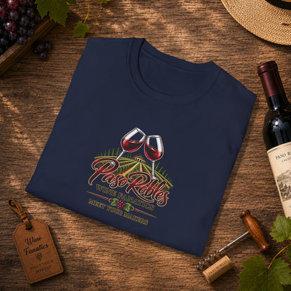 Paso Robles Wine Fanatics Meet Your Makers Crewneck T-Shirt