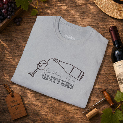 Spitters Are Quitters (wine) Crewneck Tee