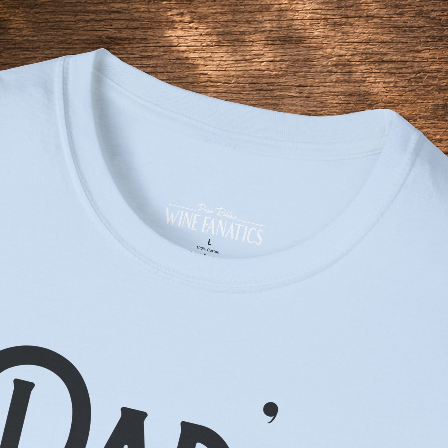 Dad's Reason To Wine Personalized Crew Neck T-Shirt