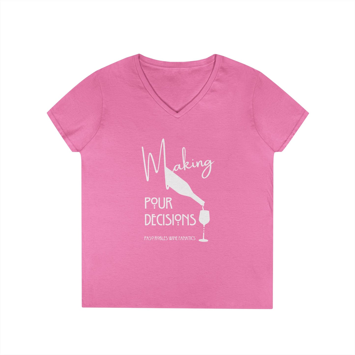 Making Pour Decisions Ladies' V-Neck Tee