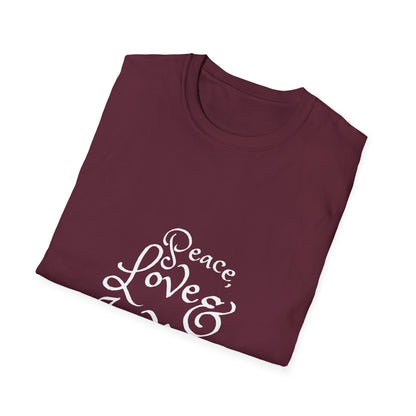 Peace, Love & Wine Unisex Softstyle T-Shirt