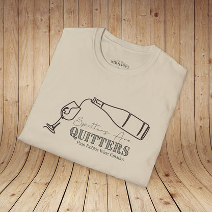 Spitters Are Quitters wine Unisex Softstyle T-Shirt