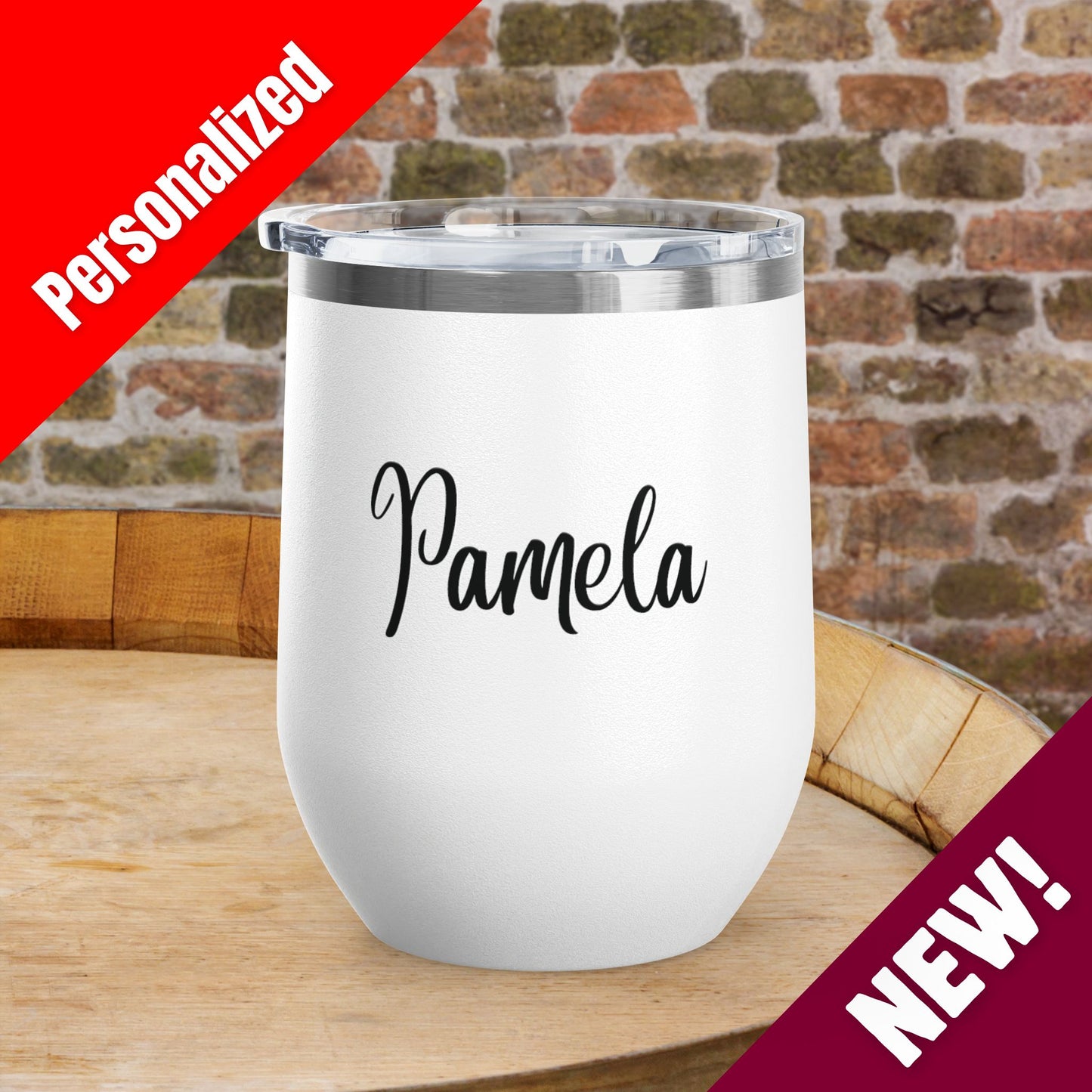 Cheers to 250 Years Independence Day Personalized 12oz Wine Tumbler