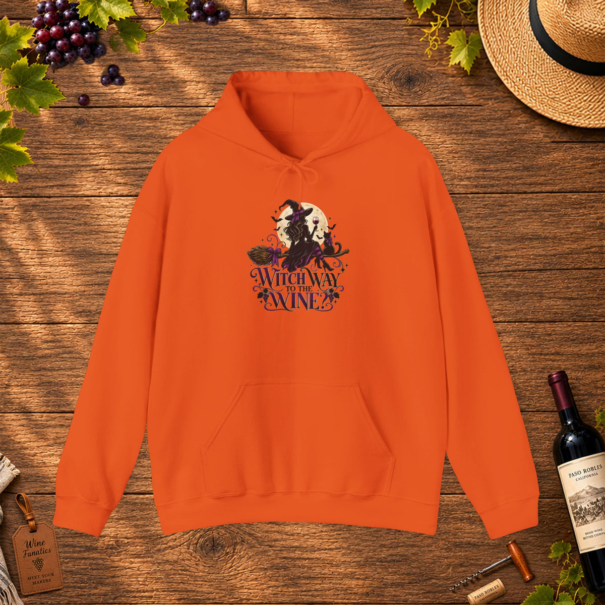 Witch Way To The Wine Hoodie