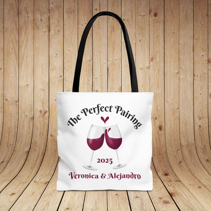 The Perfect Pairing Personalized Tote Bag (ENTER NAMES & YEAR BELOW IN THE ORDER SPECIAL INSTRUCTIONS)