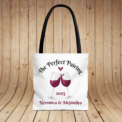 The Perfect Pairing Personalized Tote Bag (ENTER NAMES & YEAR BELOW IN THE ORDER SPECIAL INSTRUCTIONS)