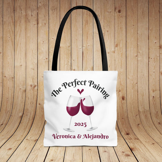 The Perfect Pairing Personalized Tote Bag (ENTER NAMES & YEAR BELOW IN THE ORDER SPECIAL INSTRUCTIONS)
