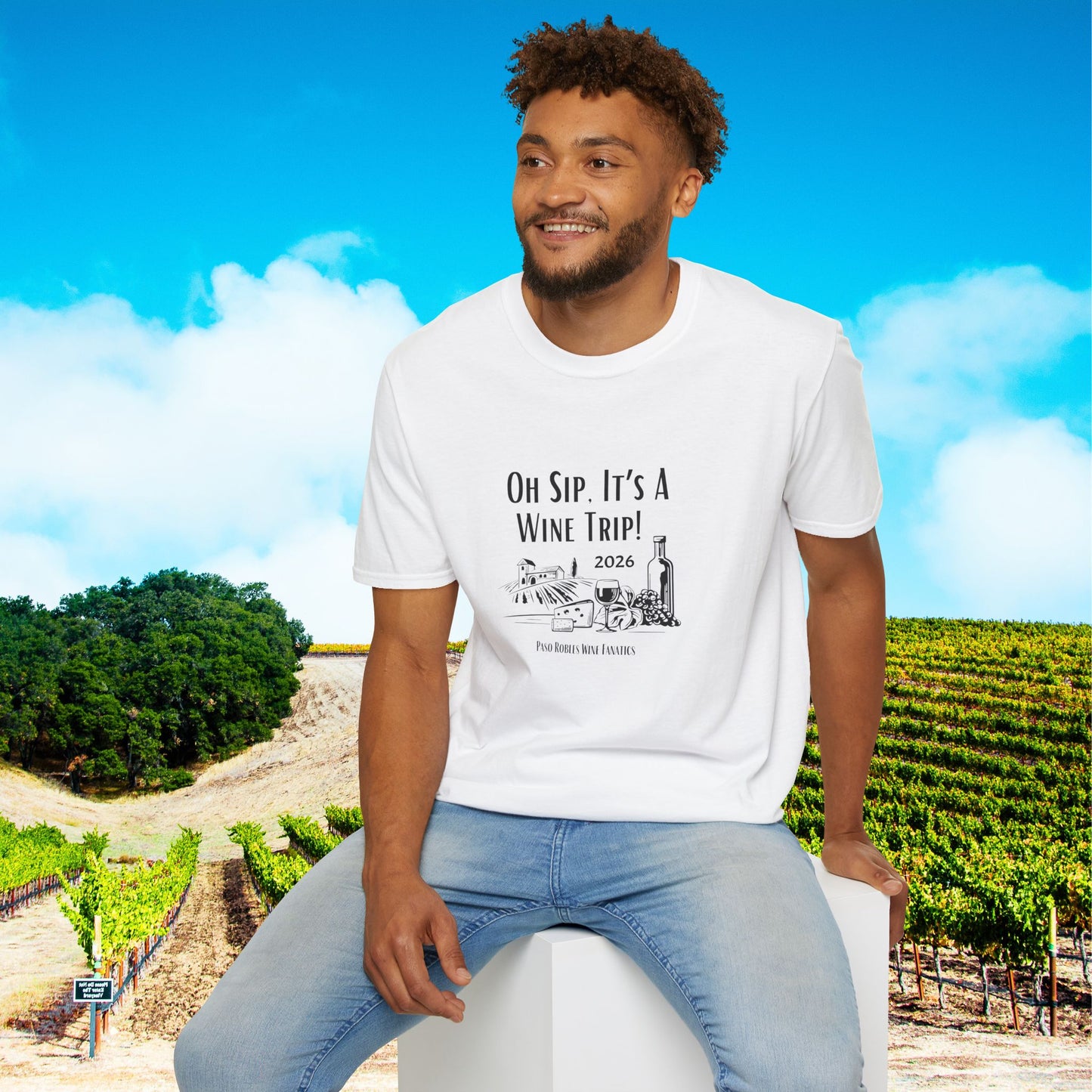 Oh Sip It's A Wine Trip Unisex Softstyle T-Shirt