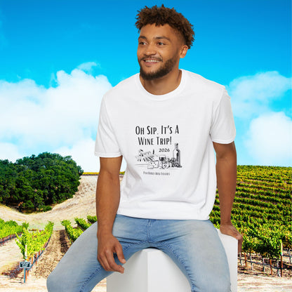 Oh Sip It's A Wine Trip Unisex Softstyle T-Shirt
