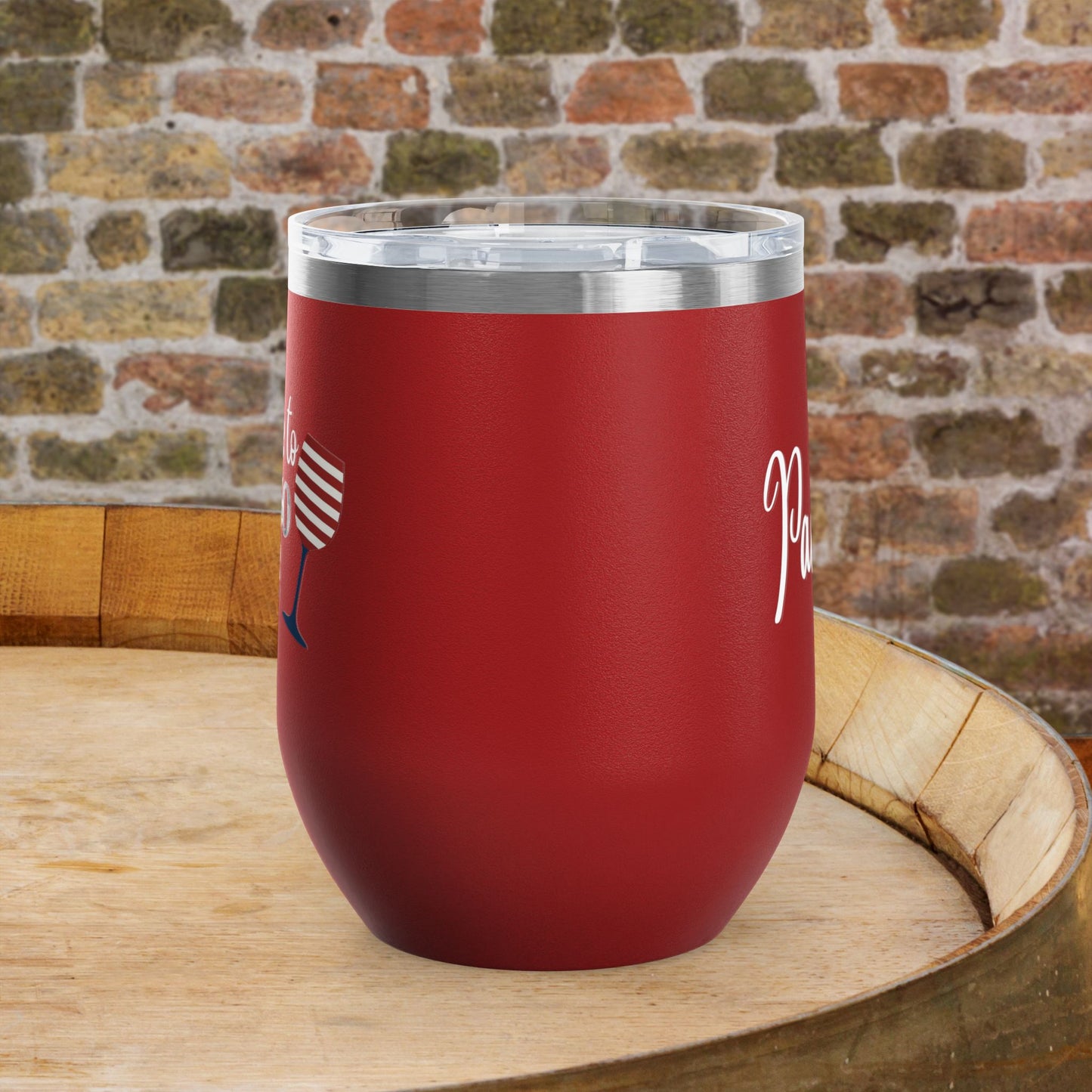 Cheers to 250 Years Independence Day Personalized 12oz Wine Tumbler