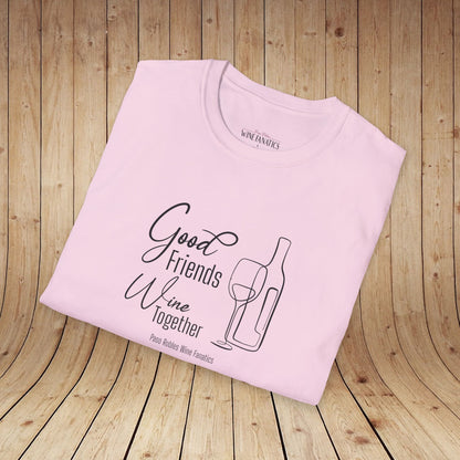 Good Friends Wine Together Unisex Softstyle T-Shirt