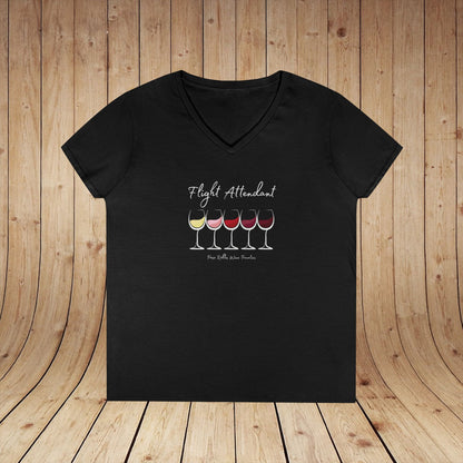 Flight Attendant Ladies V-Neck  Tee