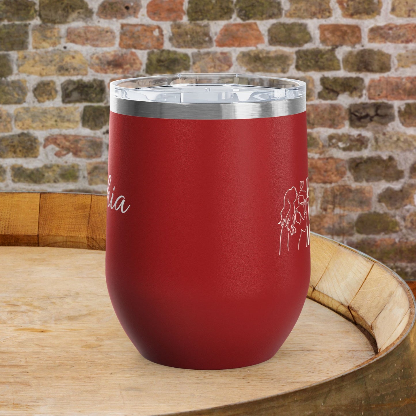 Drunk Wives Matter Personalized 12oz Wine Tumbler