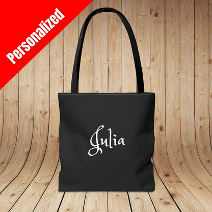Peace Love Wine Personalized Tote Bag