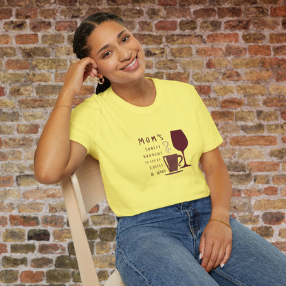Mom's sanity brought to you by Coffee & Wine Crewneck Tee