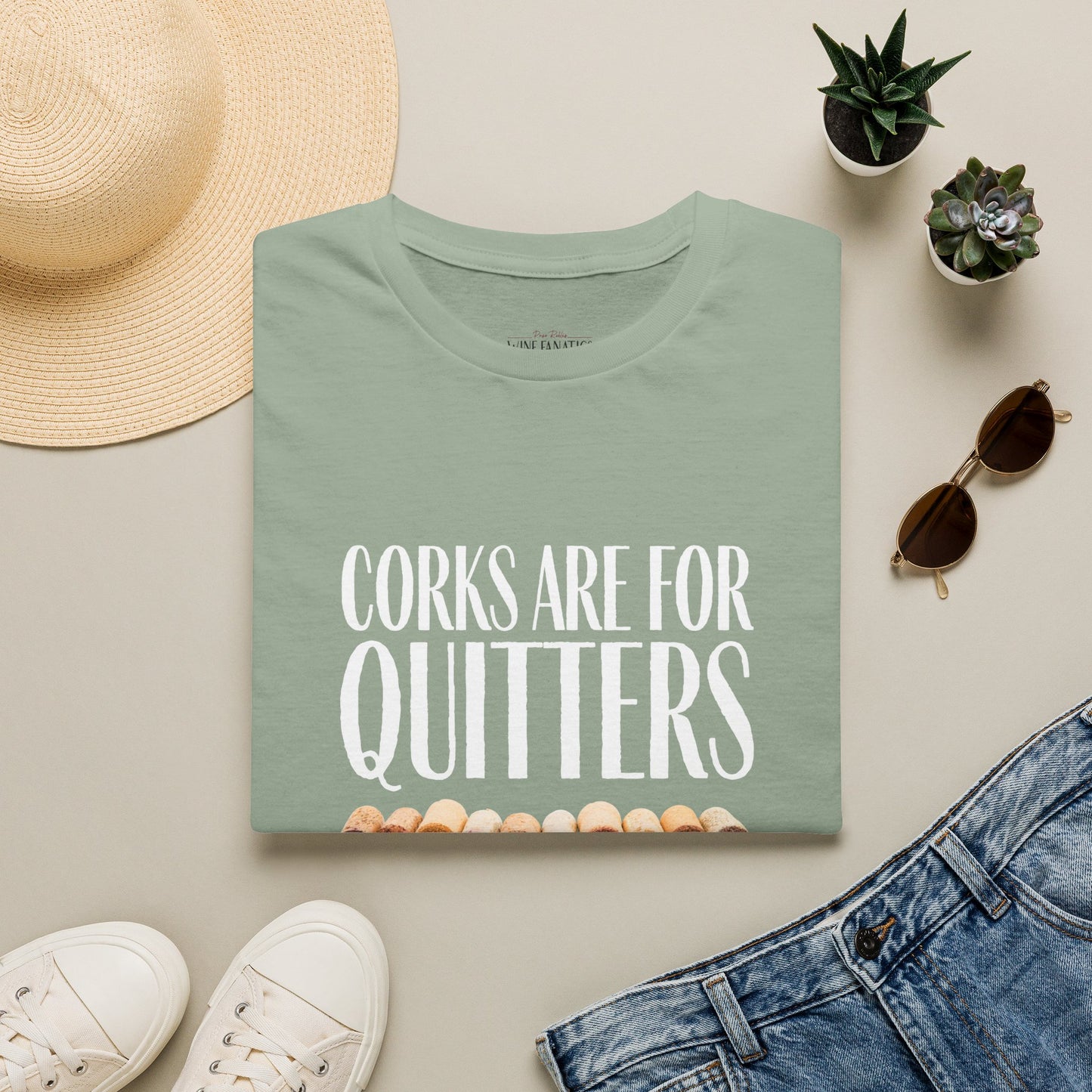 Corks Are For Quitters Crewneck Tee