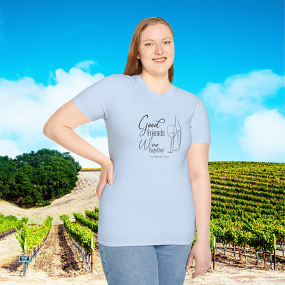 Good Friends Wine Together Unisex Softstyle T-Shirt