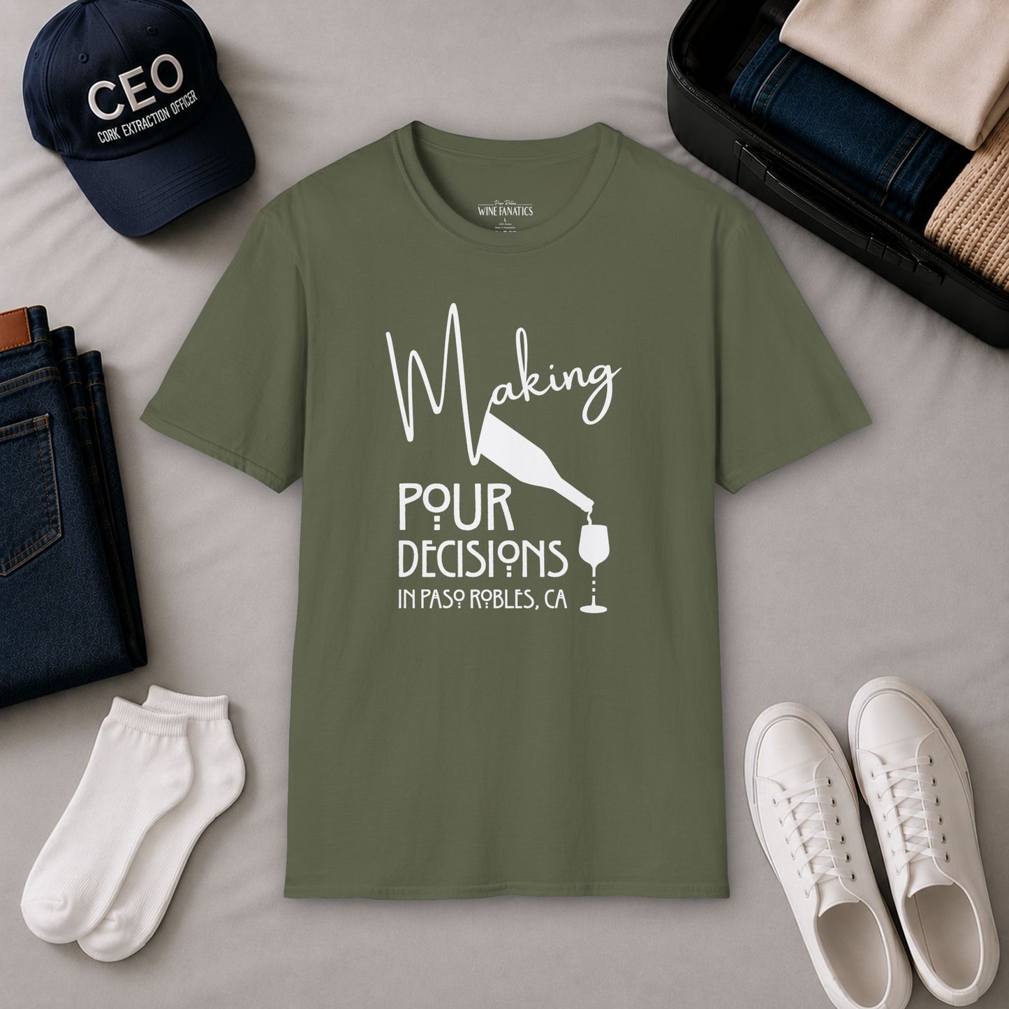 Paso Robles - Making Pour Decisions Crewneck Tee
