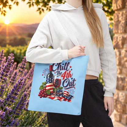 Chill The 4th Out Personalized Tote Bag