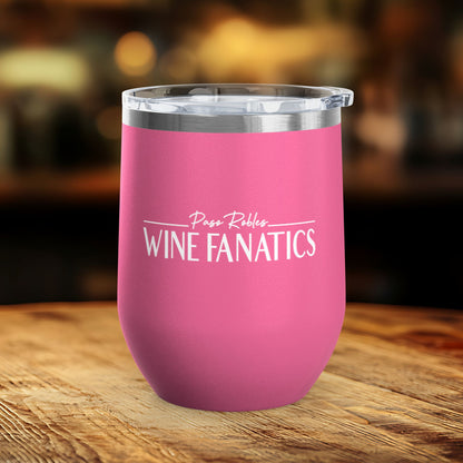 Paso Robles Wine Fanatics Logo 12oz Wine Tumbler