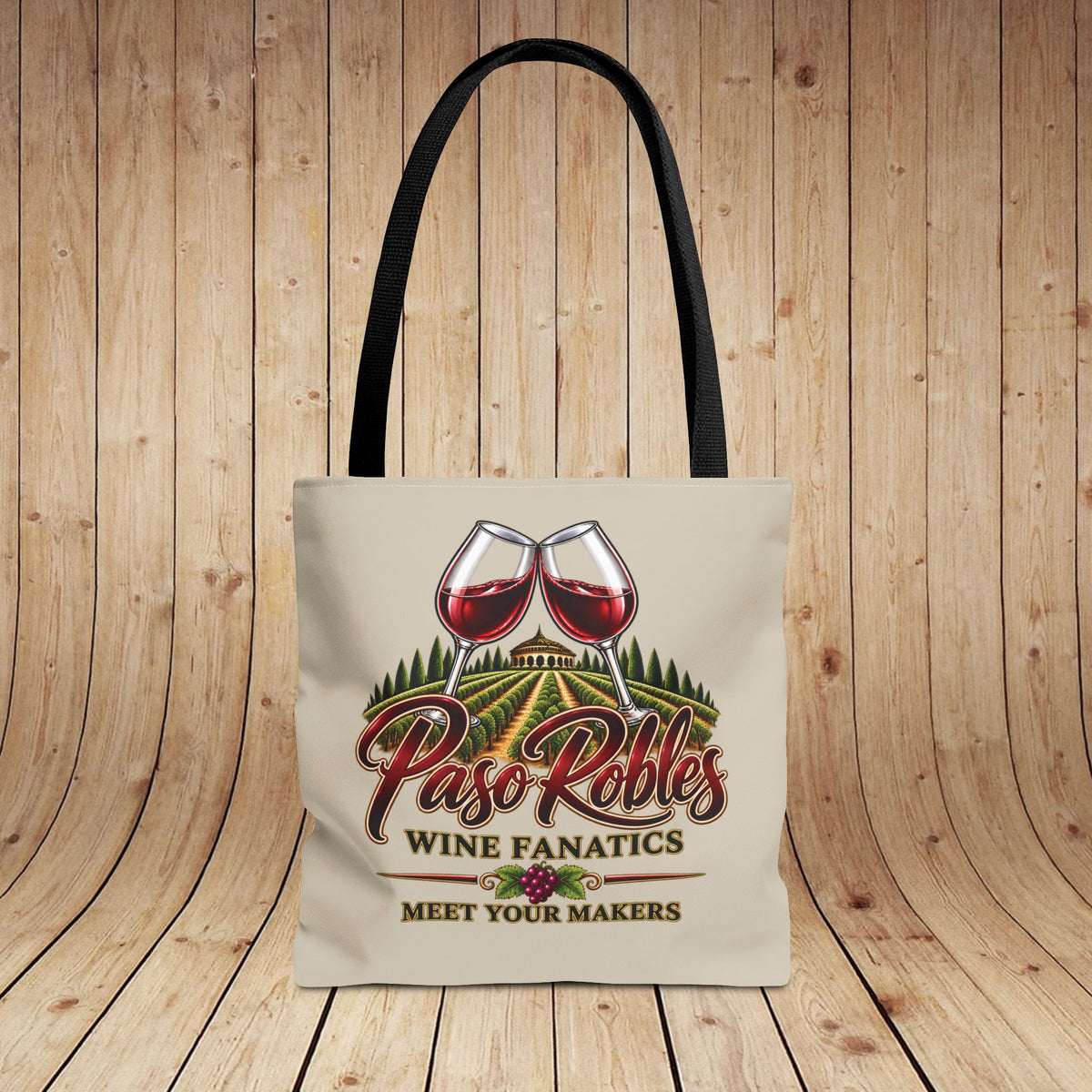 A Toast To Paso Robles Wine Fanatics Personalized Tote Bag