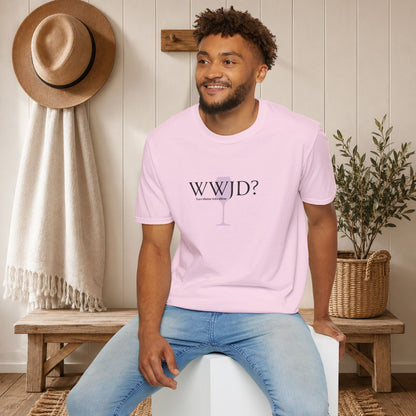 WWJD? Turn Water Into Wine Crewneck Tee