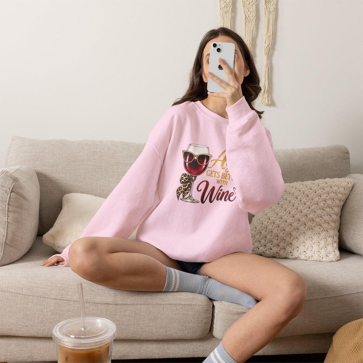 Age Gets Better With Wine Sweatshirt