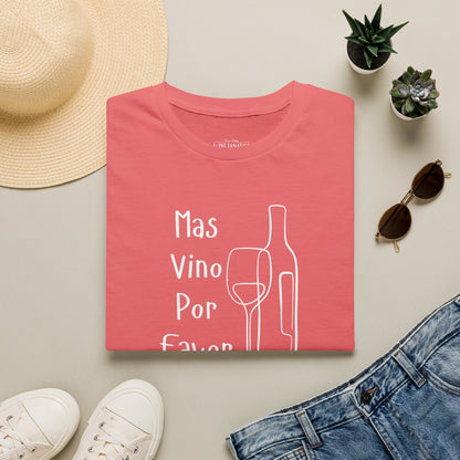 Mas Vino Por Favor Crewneck Tee