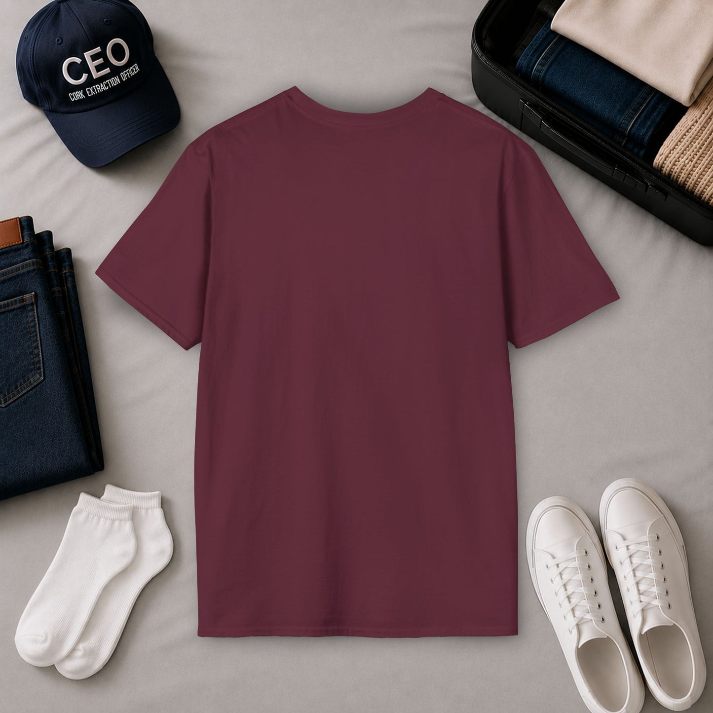Grandma's Reason To Wine Personalized Crew Neck T-Shirt