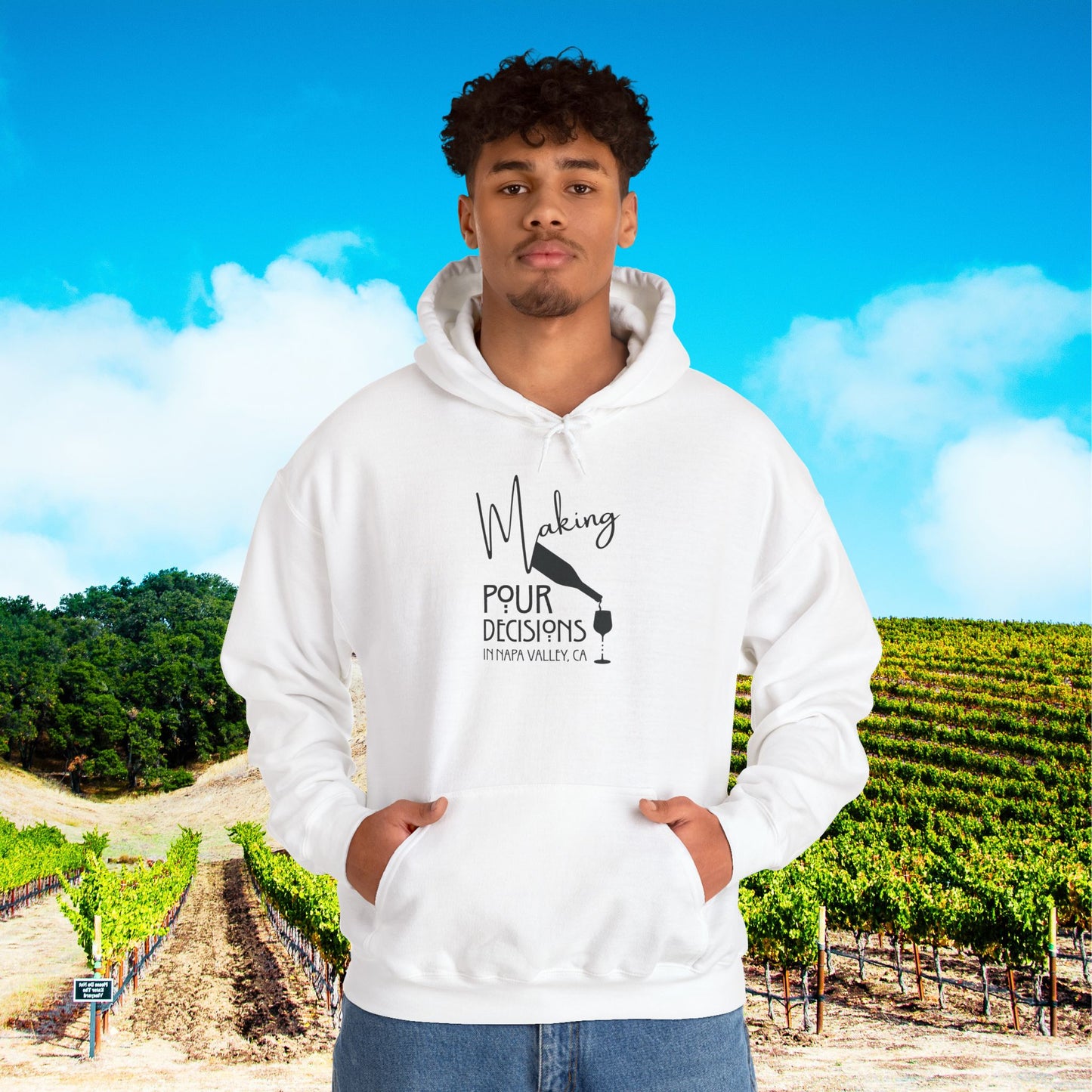 Making Pour Decisions in Napa Valley, CA Hoodie
