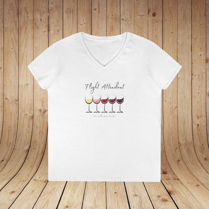 Flight Attendant Ladies V-Neck  Tee
