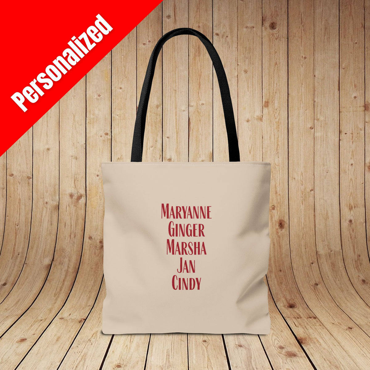 Sip Squad (ladies) Personalized Tote Bag