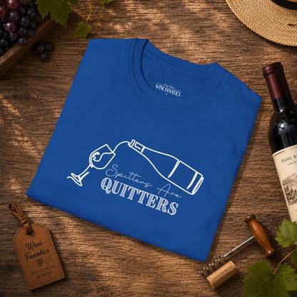 Spitters Are Quitters (wine) Crewneck Tee