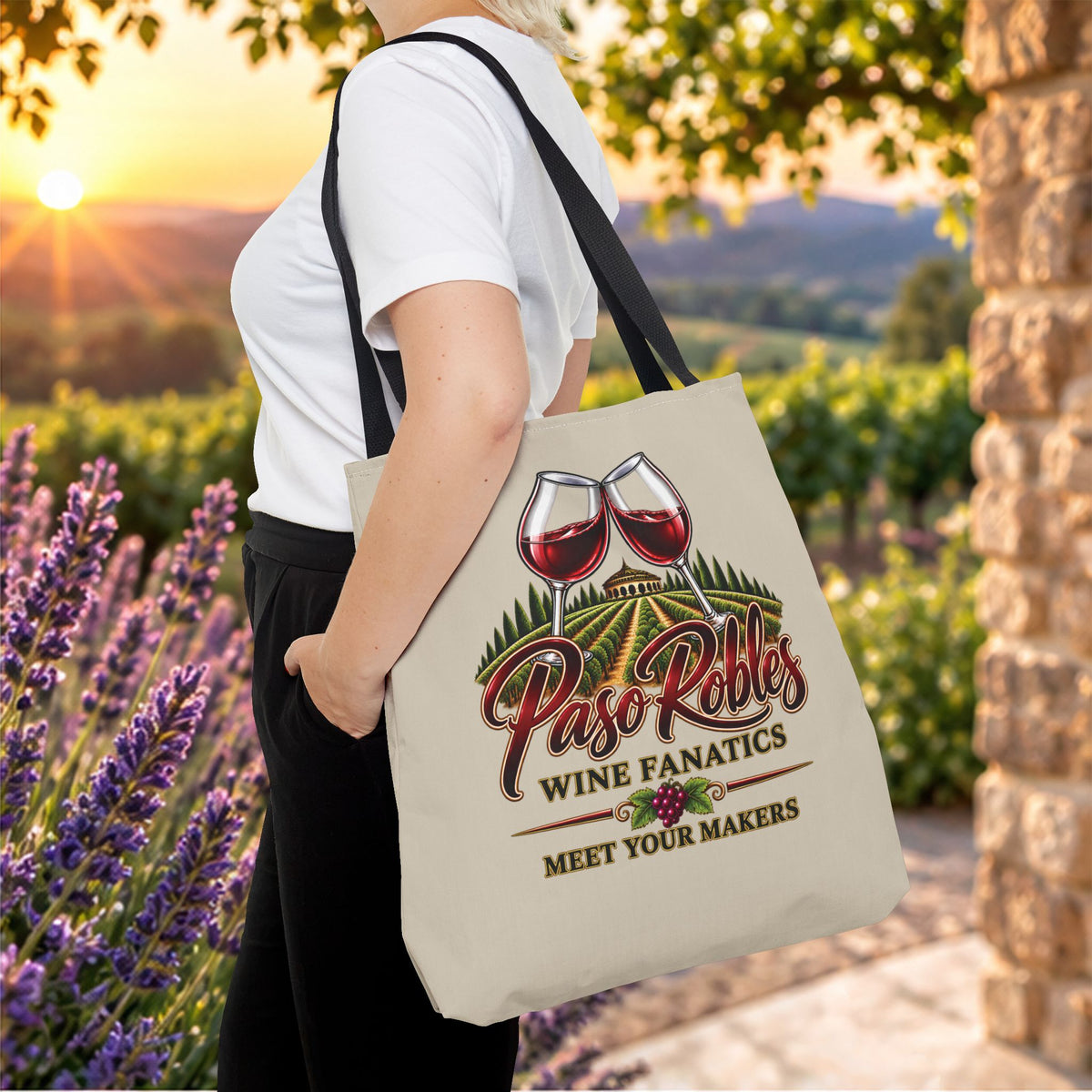 A Toast To Paso Robles Wine Fanatics Personalized Tote Bag