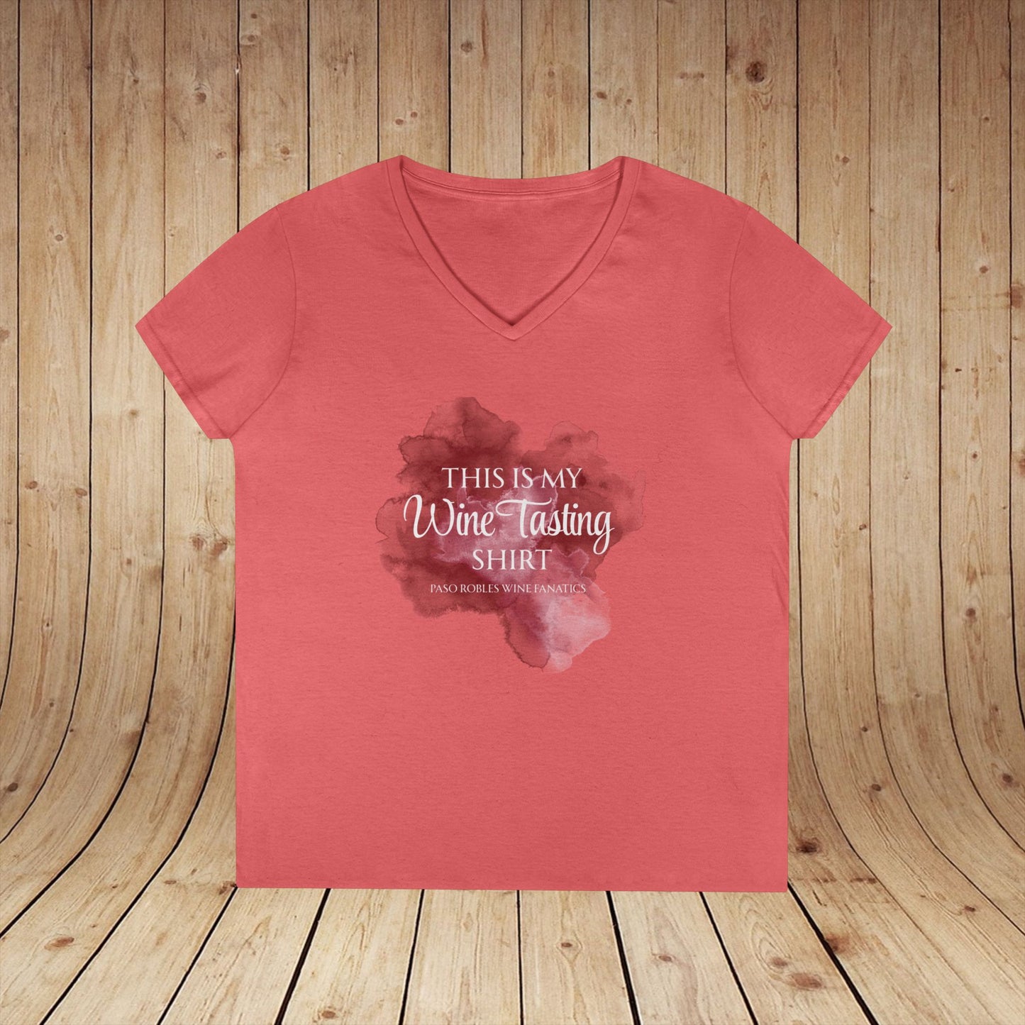 This Is My Wine Tasting Shirt Ladies V-Neck Tee