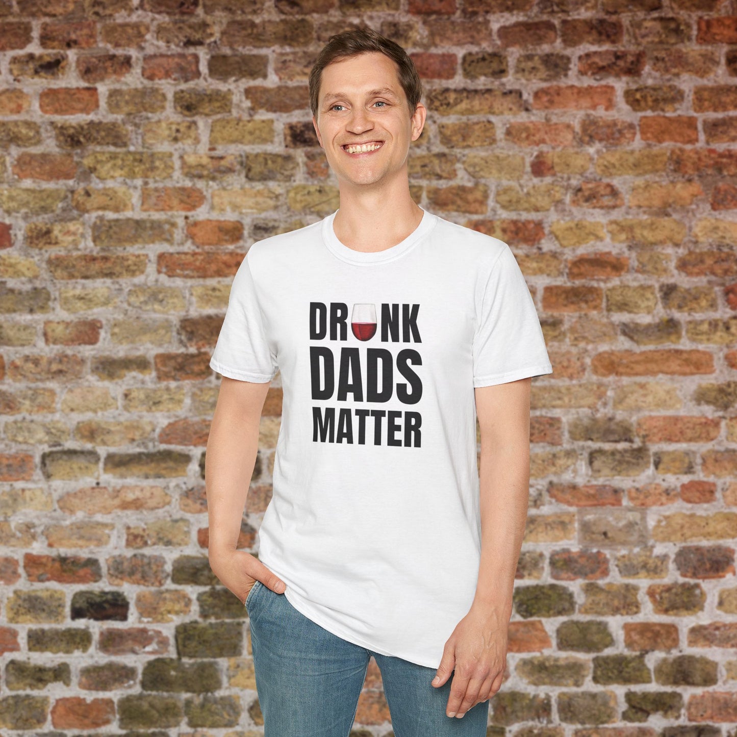 Drunk Dads Matter Crew Neck T-Shirt