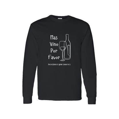Mas Vino Por Favor Long Sleeve T-Shirt