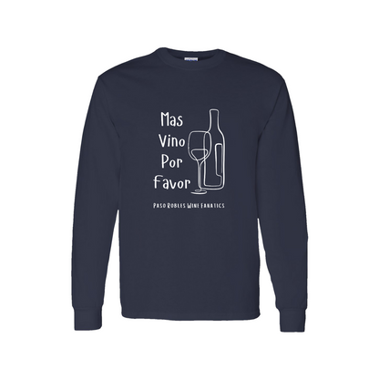 Mas Vino Por Favor Long Sleeve T-Shirt