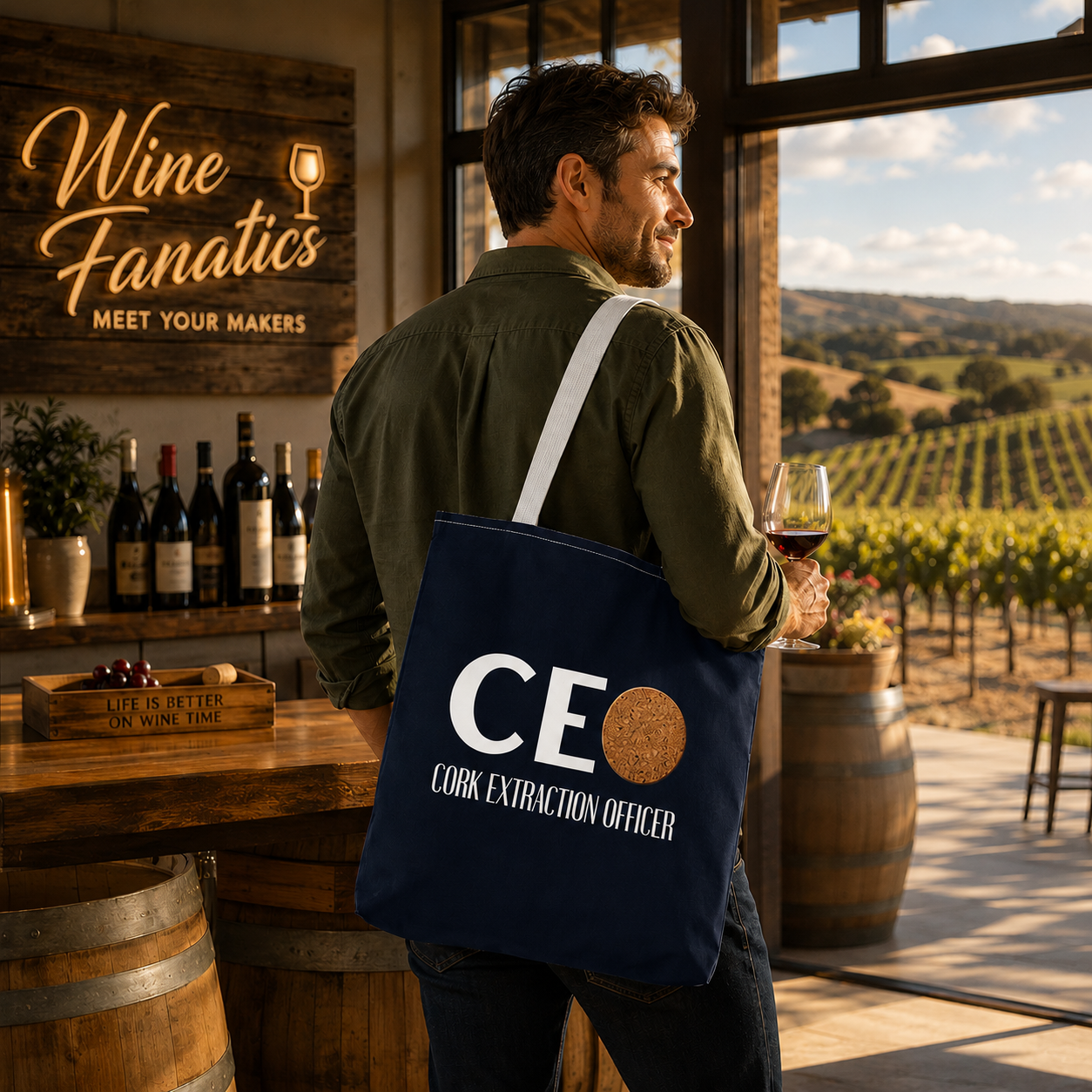 CEO - Cork Extraction Officer Personalized Tote Bag