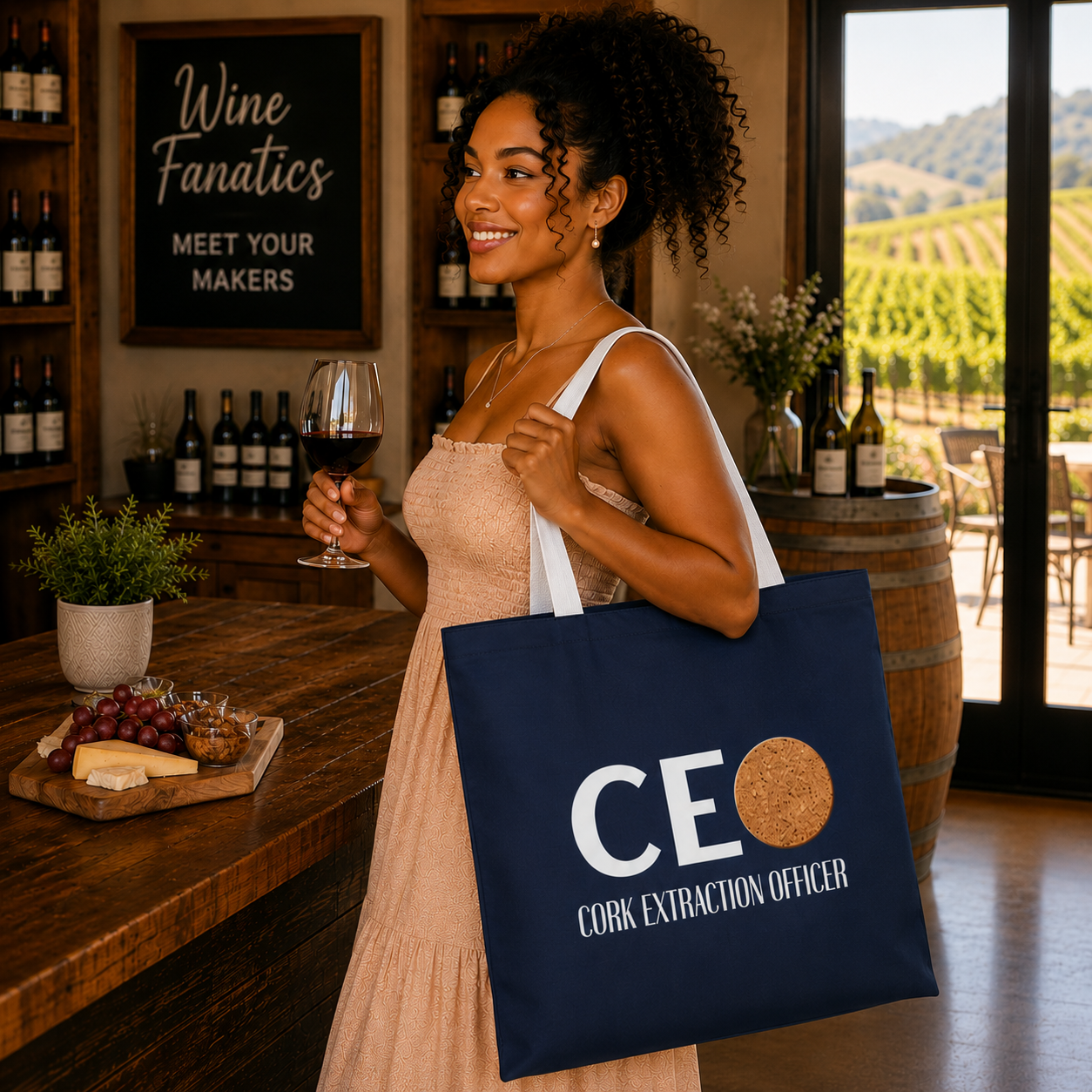 CEO - Cork Extraction Officer Personalized Tote Bag