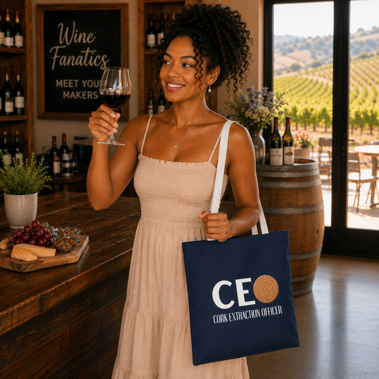 CEO - Cork Extraction Officer Personalized Tote Bag